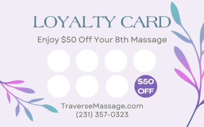 Introducing Traverse Massage Intuitive Therapies Loyalty Card!